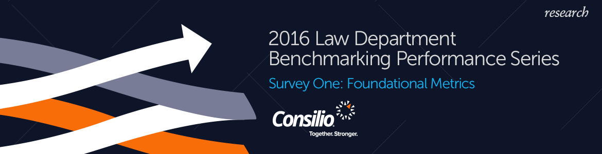 2016 Law Department Benchmarking Performance Series - Survey One: Foundational Metrics, Title, Heading