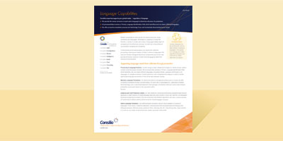 Language Capabilities Fact Sheet Cover