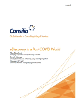 eDiscovery in a Post-COVID World, Front Page, Screenshot